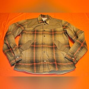 Wrangler HeavyWeight Shirt Jacket szSmall Sherpa Lined/Quilt Lined Sleeves EUC
